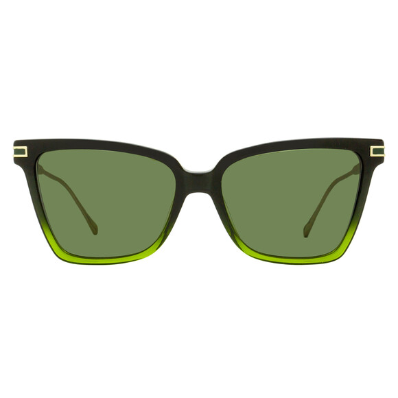 Ferragamo Gancini Butterfly Sunglasses SF2036S 316 Green Ombre 56mm